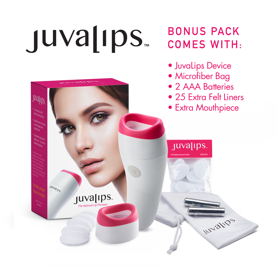 JuvaLips Device with Lip Plumping Serum & buy Accessories. K6